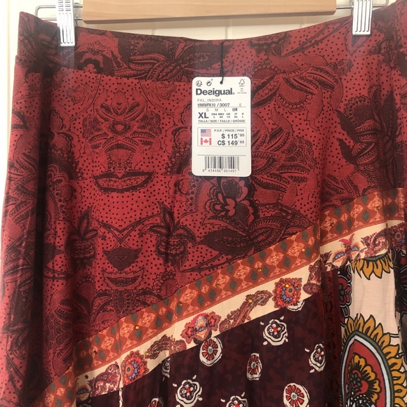 Desigual NWT asymmetrical skirt XL - Picture 2 of 4